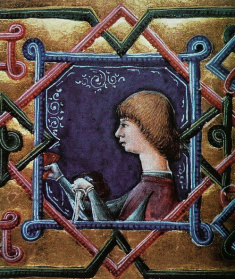 Janus Pannonius arcképe a Plautus-kódexben