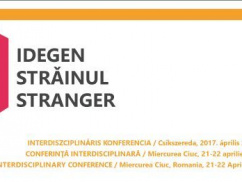  Az Idegen/Strainul/Stranger című nemzetközi konferencián 